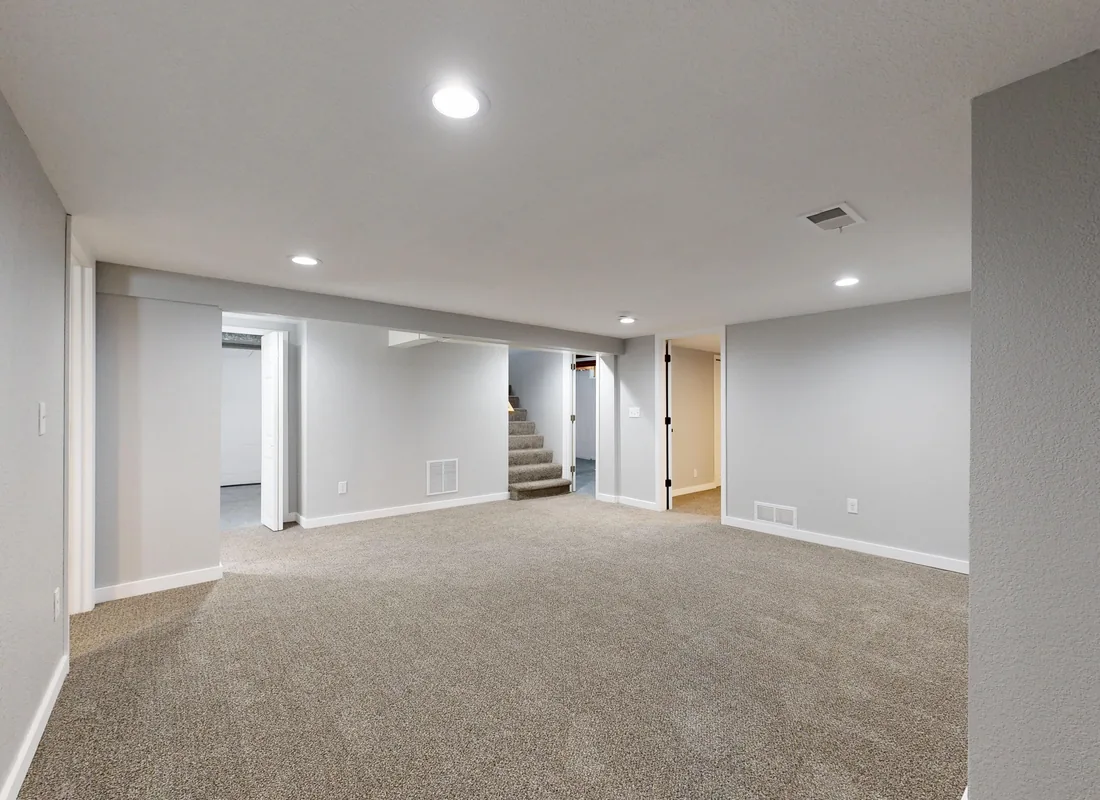 finished basement interior